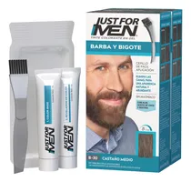 Comprar Cubre Canas Just For Men Barba y Bigote Just For Men Barba Y Bigote Castaño Medio 2-pack tono castaño medio para barba x 138g