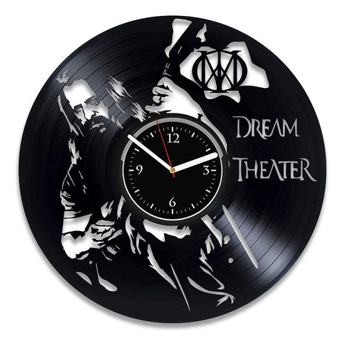 Clock Dream Theater Vinilo Wall Clock Metal Band Disco De V.