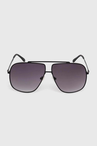 Lentes De Sol Guess Para Caballero Modelo Gf0239-02b De 61mm Lente Gris Degradado con Protección UV