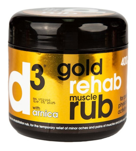 Crema Deportiva Rehabilitación Muscular D3 Rehab Rub 200grs