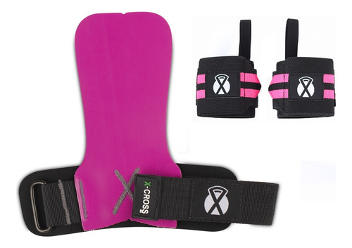 Kit Luva Palmar Hand Grip Cross + Mun. Elástica - X-cross Br