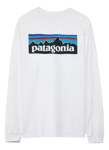 Playera Orgánica De Manga Larga Con Logo P-6 Patagonia