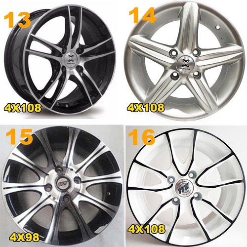 Llantas Deportivas Tvw R14 + Todos Los Modelos + Envio