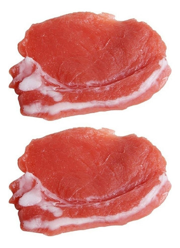 Kit De Comida De Carne De Cerdo Fresco Cocido Falso, 2 Pieza