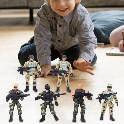 6 Modelos Móviles De Soldados Militares Y Policías Con Junta