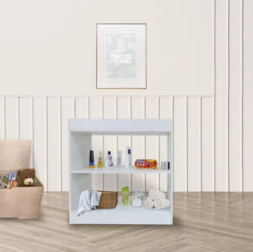 Mueble Cambiador De Pañales Multiusos Genérico Color Blanco