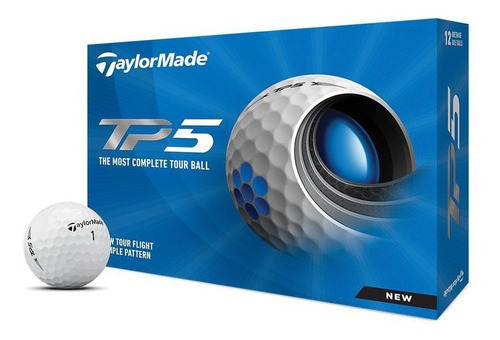 Imagen 1 de 1 de Pelota De Golf Taylormade Tp5 White Docena Color Blanco