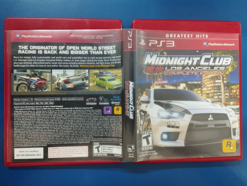 Midnight Club Los Angeles Complete Edition - Ps3 Usado