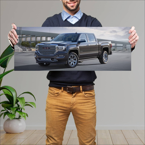 Cuadro 30x80cm Auto 2017 Gmc Sierra 1500 Denali 33