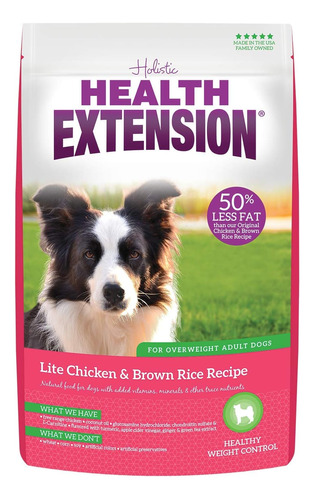 Health Extension Weight Control Dry Dog Food, Natural Food F