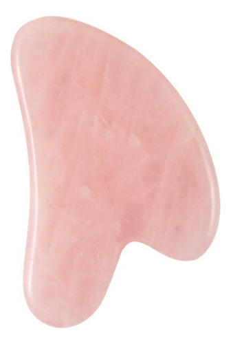 Piedra Guasha De Cuarzo Rosa Natural For Rostro, Cuello Y