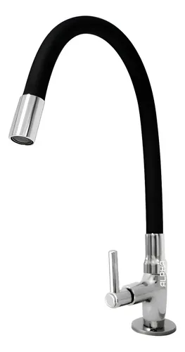 Torneira Tubo Flexível Bancada Cozinha Color Preta Luxo Cor Preto Alpha Hidrometais Torneira C65
