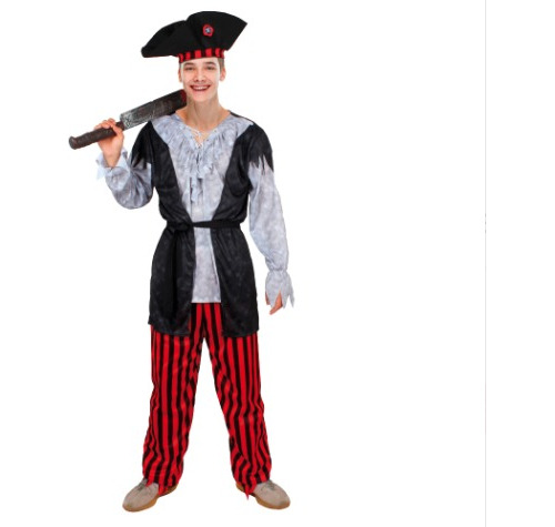 Disfraz Pirata Zombie Halloween Capitán Cosplay