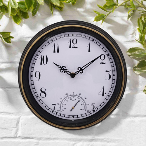Reloj De Pared De 12 Pulgadas Con Reloj Redondo Estilo Retro
