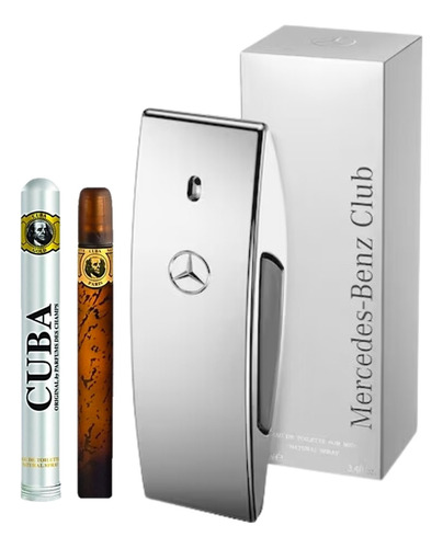 Mercedes Benz Club 100ml Caballero Original+perfum Cuba 35ml