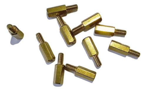 10 Tornillos Separadores Espaciadores M3x10mm Macho Hembra