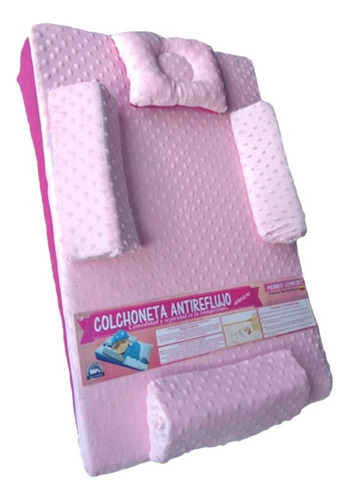 Colchon Anti Reflujo Para Bebe Cojin Antireflujo Para Bebes Color Rosa Claro