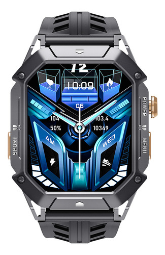 Smartwatch Cubot X1 Reloj Inteligente Deportivo 2atm Resistente Al Agua Negro 2.13'' Y Llamada Bluetooth Y Medición De Presión Arterial Negro Mesh Negro Negro