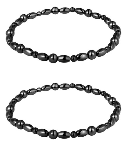 Pulsera De Tobillo Con Imán Negro Para Bajar De Peso Y Cuida