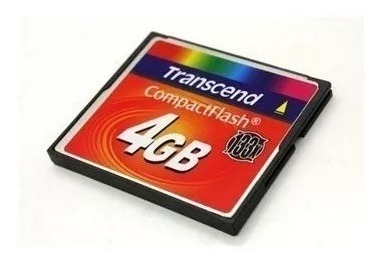 10 X Cartão Memória Compact Flash 4gb Transcend
