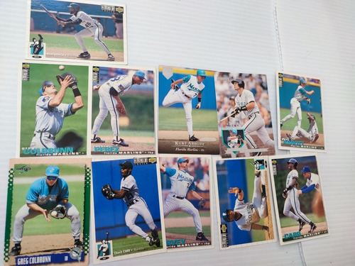 11 Tarjetas Florida Marlins Baseball 