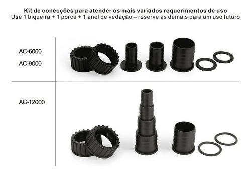 Bomba Submersa Ocean Tech Ac-12000 Aquários E Lagos 110/127v