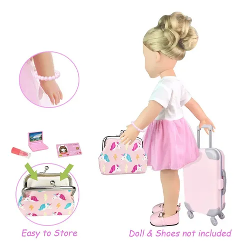 17 Piezas De Ropa Y Accesorios De Mueca De Nia De 18 Pulgada