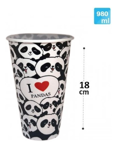 Imagem 4 de 10 de Kit 12 Copo Plástico 980ml Resistente Festa Pipoca Atacado