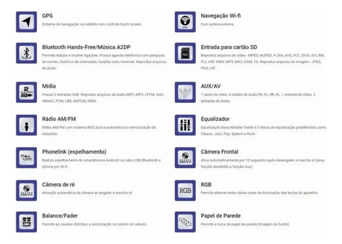 Multimídia Android Universal Automedía Quad-core 3/32gb