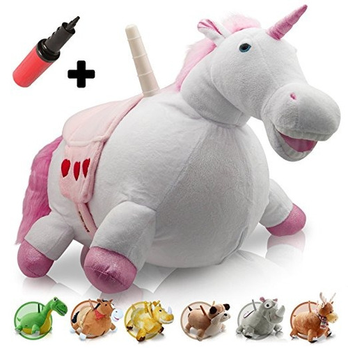 Waliki Juguetes Hinchables Caballo Hopper Unicornio (salto D