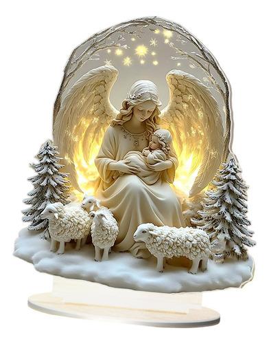 ) Escena De Natividad De Ángel De Navidad 2d, Estilo A