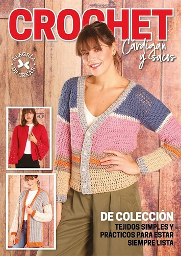 Revista Tejido Crochet Cárdigan Y Sacos De Colección
