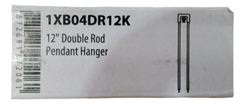 Pendente Luminária Haste Dupla 12 1xb04dr12k Pronta Entrega (Usado)