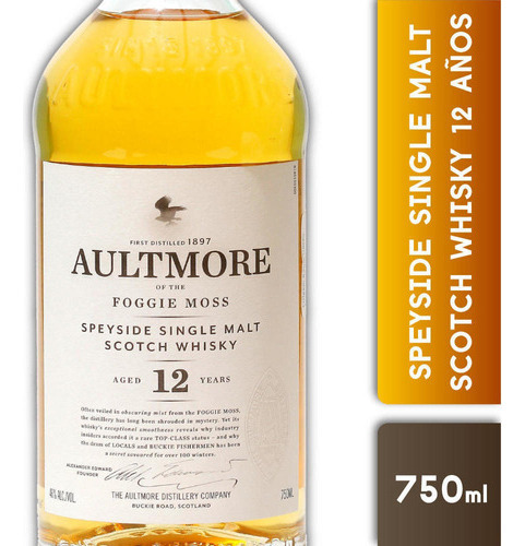 Whisky Single Malt Aultmore Foggie Moss 12 Años
