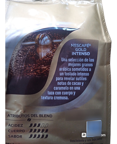 Nescafe Gold Tostado Molido Intenso 250 Grs Intensidad 9