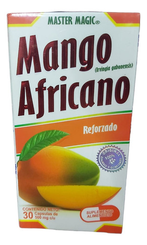 Suplemento En Cápsula Master Magic  Mango Africano En Caja De 1l 30 Un