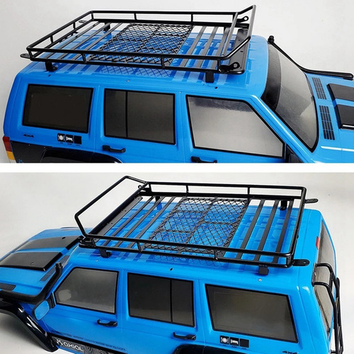 Portaequipajes De Techo De Metal Para Coche Rc Crawler 1/10