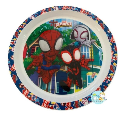 Plato Playo Spidey Plastico Licencia Marvel Sp985 Cresko Color Multicolor Spiderman Personaje SPIDEY SP985 CRESKO