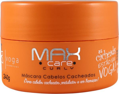 Mascara Cacheados Max Care Curly Voga 240 Gr.