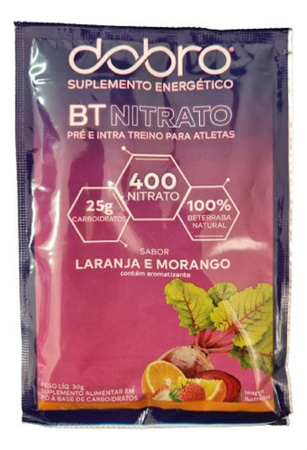 Bt Nitrato Laranja E Morango Sachê Dobro 30g