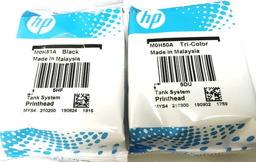 Imagen 2 de 2 de Set X2 Cabezales Hp Gt51 Gt52, M0h51a M0h50a, 100% Original