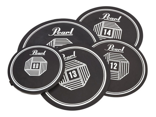 Set De Gomas De Practica P/ Bateria Pearl Rp50 5 Cuerpos Sal