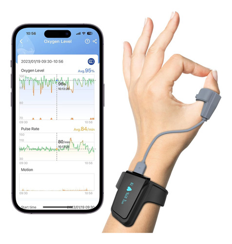 Medidor De Oxígeno Bluetooth Para La Salud,monitor De Oxigen