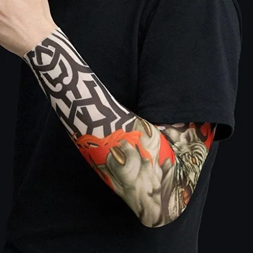 Gospire 6 Unids Nylon Falso Tatuaje Temporal Mangas Body Art