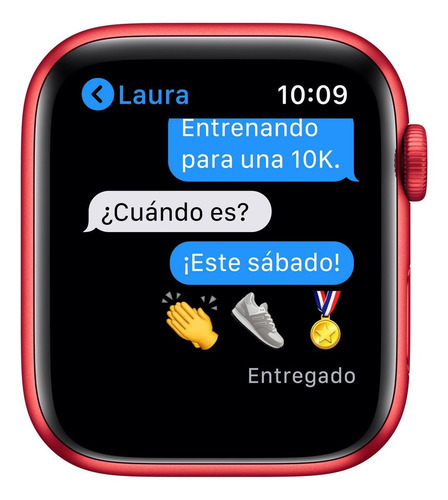 Imagen 5 de 8 de Apple Watch Series 6 (GPS+Cellular) - Caja de aluminio (PRODUCT)RED de 44 mm - Correa deportiva (PRODUCT)RED