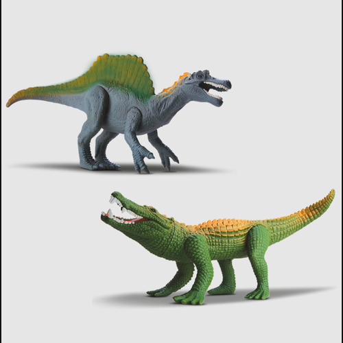 2 Brinquedos Realista Dinossauro Spinossauro E Crocodilo