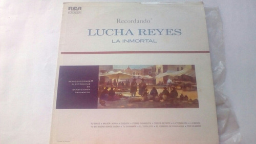 Lp Recordando Lucha Reyes La Inmortal Buen Estado