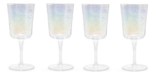 Set De Copas Crown Baccara Nadinclear 4 Piezas Color Tronasol