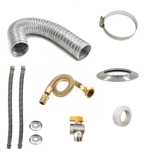 Kit Mangueira Aquecedor De Passagem Rinnai 32 L 2402 Glp