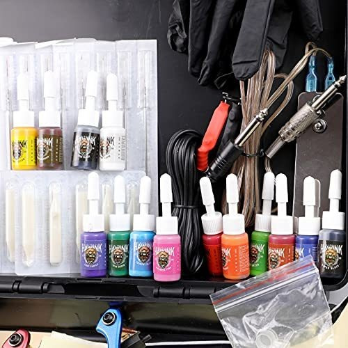 Hawink Tk Hw4005 Kit Completo De Tatuaje, 4 Máquinas De Ta
